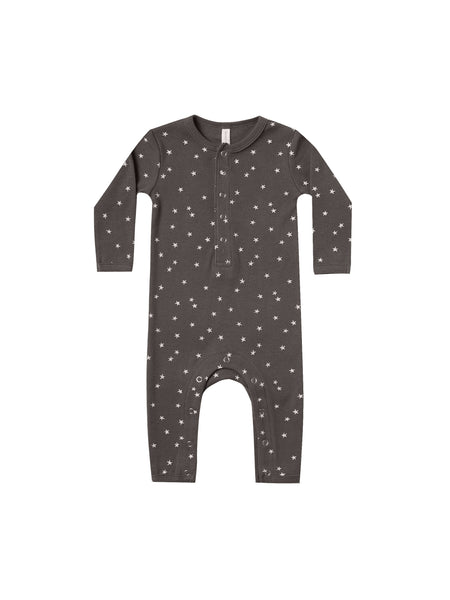 Quincy Mae Coal Stars Ribbed Jumpsuit