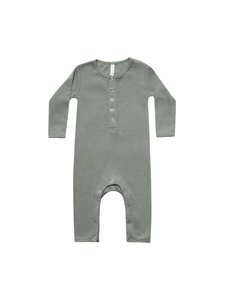 Quincy Mae Eucalyptus Ribbed Jumpsuit