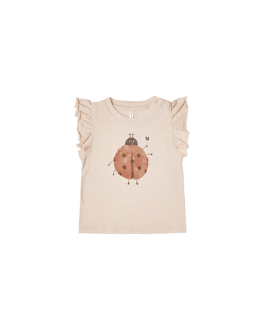 Rylee & Cru Shell Ladybugs Ruffle Tank + Bloomer