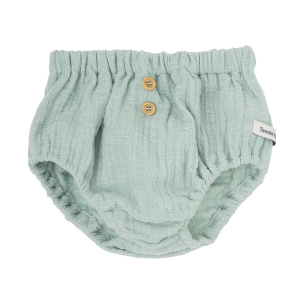 Tocoto Vintage Green Baby Shirt & Bloomer Set