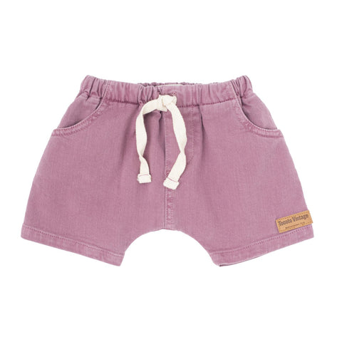 Tocoto Vintage Pink Fluor Denim Shorts