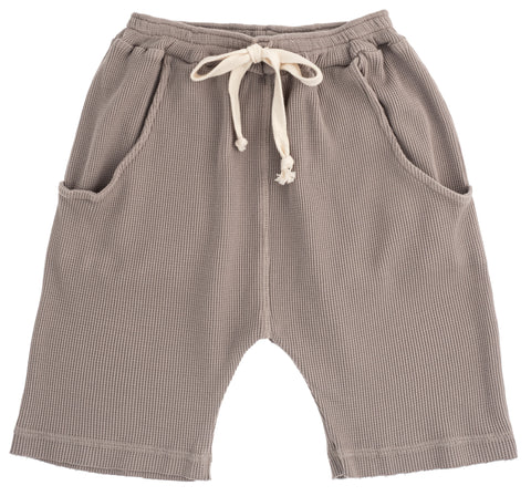 Tocoto Vintage Grey Kids Waffle Shorts