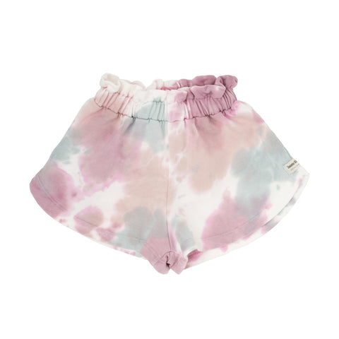 Tocoto Vintage Tie Dye Fleece Kids Shorts