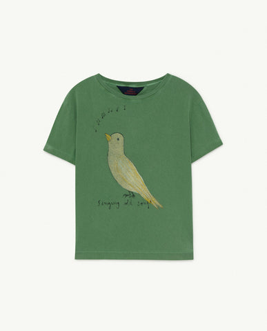 TAO Rooster Green Bird Kids T-Shirt