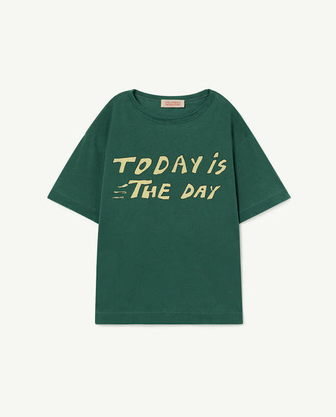 TAO Green Today Oversized Rooster Kids T-shirt
