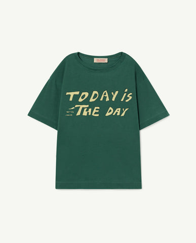 TAO Green Today Oversized Rooster Kids T-shirt