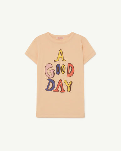 TAO Kids Beige Good Day Hippo T-shirt