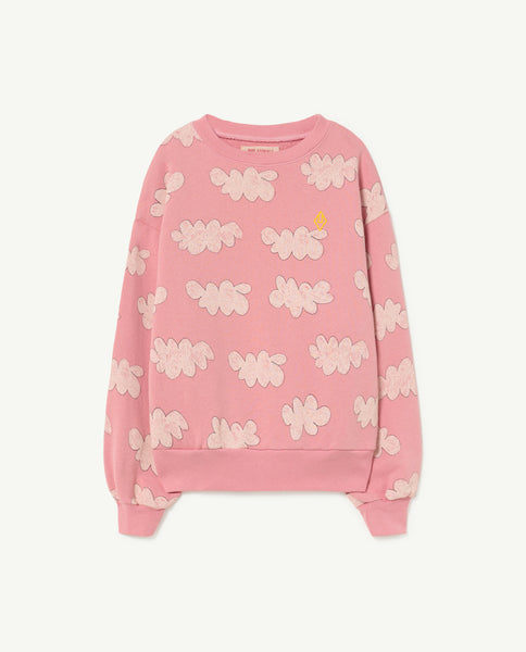Tao Off Pink Clouds Bear Kids Sweatshirt