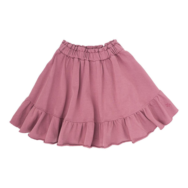 Tocoto Vintage Dark Pink Fleece Mini Skirt