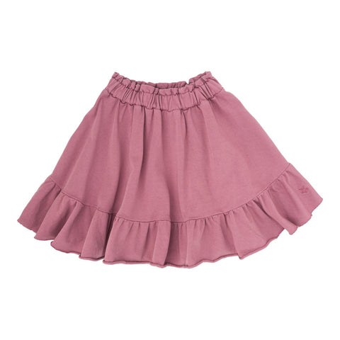 Tocoto Vintage Dark Pink Fleece Mini Skirt