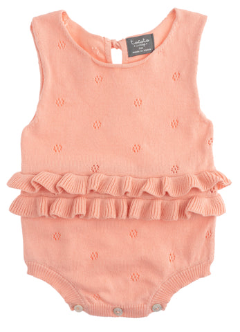 Tocoto Vintage Pink Baby Knit Romper