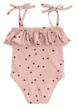Tocoto Vintage Pink Dots Baby Swimsuit