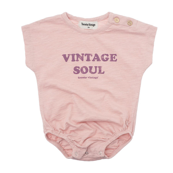 Tocoto Vintage Pink Vintage Soul Romper