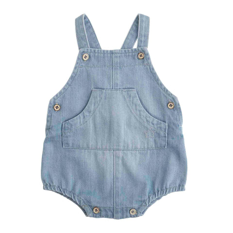 Tocoto Vintage Blue Denim Romper