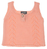 Tocoto Vintage Pink Knit Sleeveless Top & Bloomer