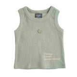 Tocoto Vintage Green Rib Tank & Bloomer Set