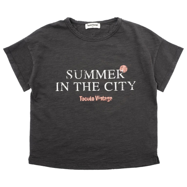 Tocoto Vintage Grey Summer in the City T-Shirt