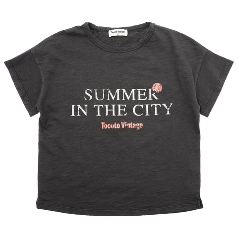 Tocoto Vintage Grey Summer in the City T-Shirt