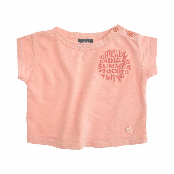 Tocoto Vintage Baby Pink Endless Summer T-Shirt