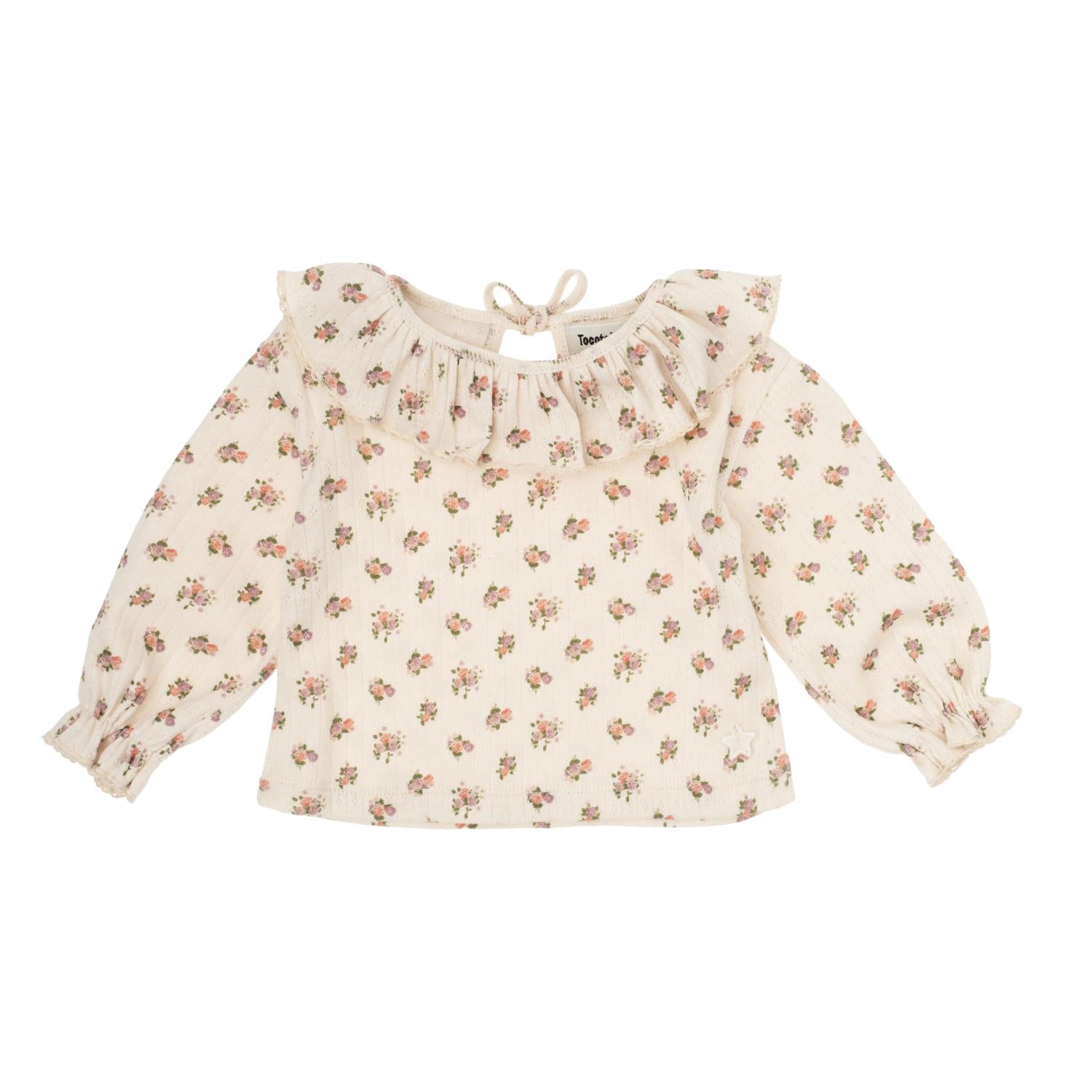 Tocoto Vintage Baby Flower Print Blouse & Legging Set – Panda and Cub