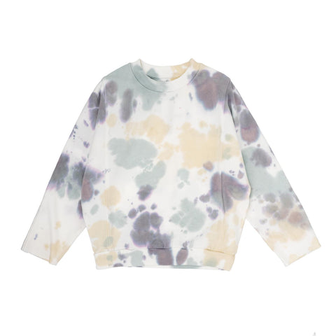 Tocoto Vintage Green Tie Dye Sweatshirt