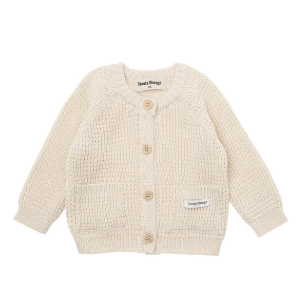 Tocoto Vintage Off White Knit Cardigan