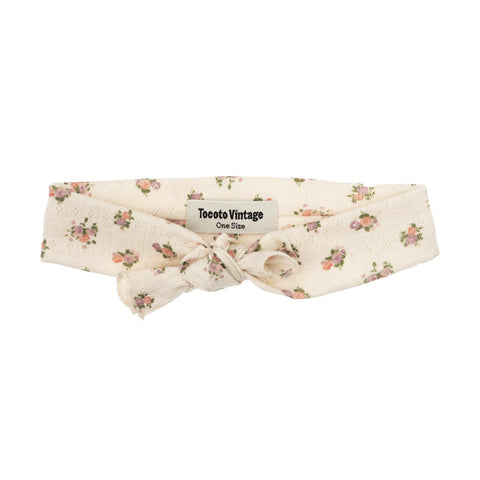 Tocoto Vintage Off White Flowers Headband