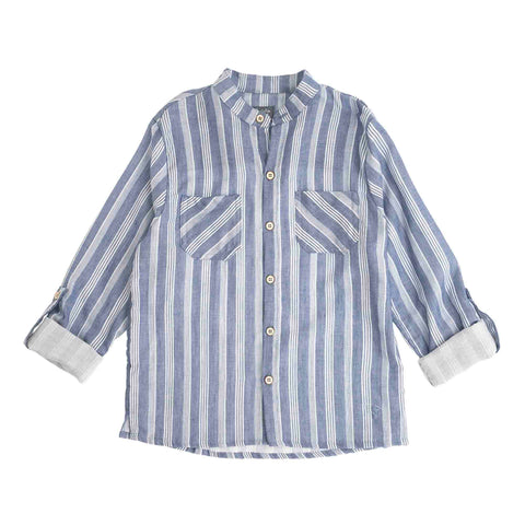 Tocoto Vintage Blue Striped Shirt