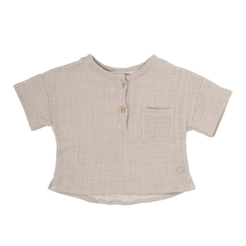 Tocoto Vintage Brown Baby Shirt & Bloomer Set
