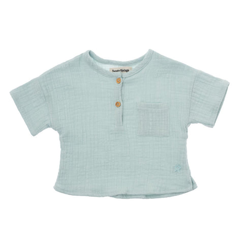 Tocoto Vintage Green Baby Shirt & Bloomer Set