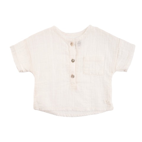 Tocoto Vintage Off White Short Sleeve Shirt