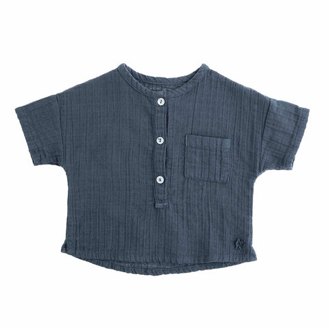 Tocoto Vintage Blue Short Sleeve Shirt