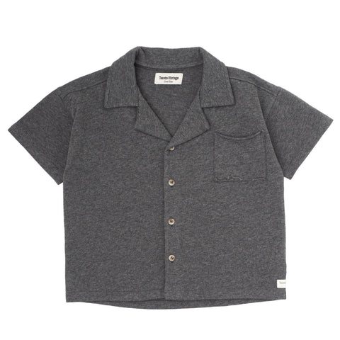 Tocoto Vintage Grey 76 Polo Oversized Top