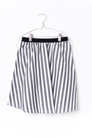 Motoreta Black & White Stripes Melia Skirt