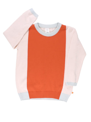 Tinycottons Pink Color Block Sweater Knit