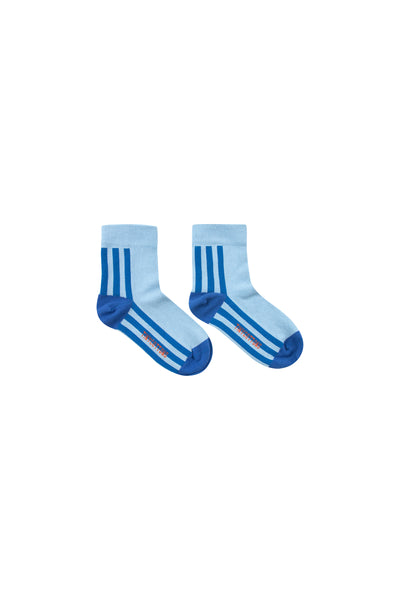 Tinycottons Ultramarine Stripes Quarter Socks