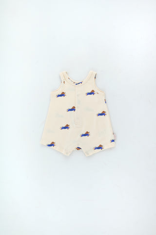 Tinycottons Light Cream Doggy Paddle One-Piece