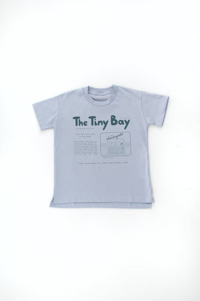 Tinycottons Summer Grey Tiny Bay Graphic Tee