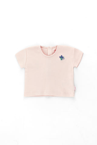 Tinycottons Pastel Pink Tiny Bouquet Baby Relaxed Tee