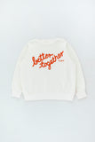 Tinycottons Off White Better Together Sweatshirt