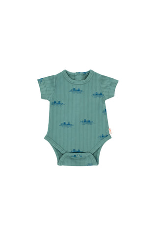 Tinycottons Sea Table Baby Body & Bloomer Set