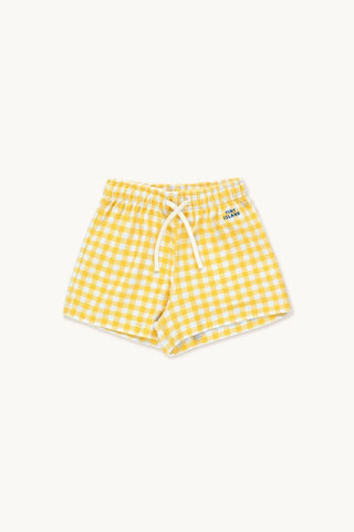 Tinycottons Yellow Vichy Shorts