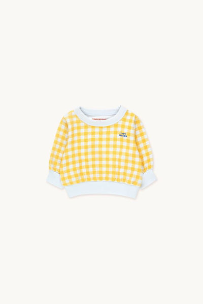 Tinycottons Yellow Vichy Baby Sweatshirt