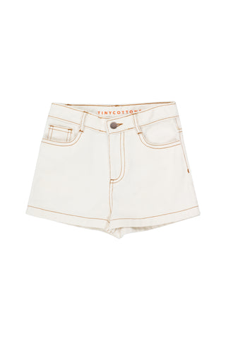 Tinycottons Off White Tiny Shorts