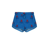 Bonmot Fresh Blue Terry Boats Shorts