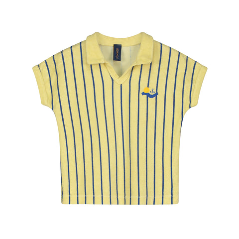 Bonmot Mellow Yellow Terry Striped T-shirt