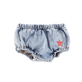 Piupiuchick Washed Blue Denim Baby Shortie