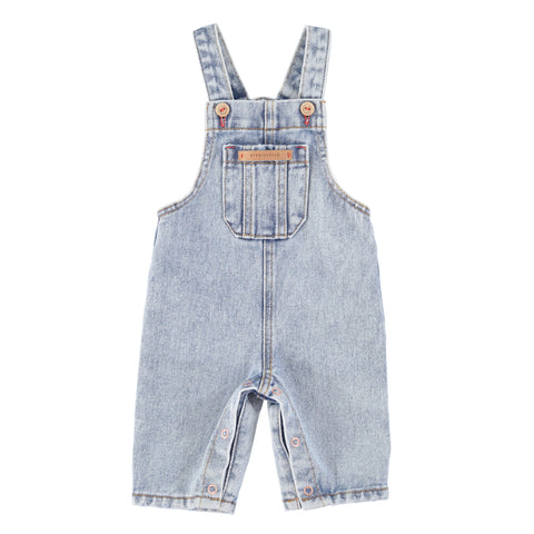 Piupiuchick Washed Blue Denim Dungarees