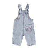 Piupiuchick Washed Blue Denim Dungarees