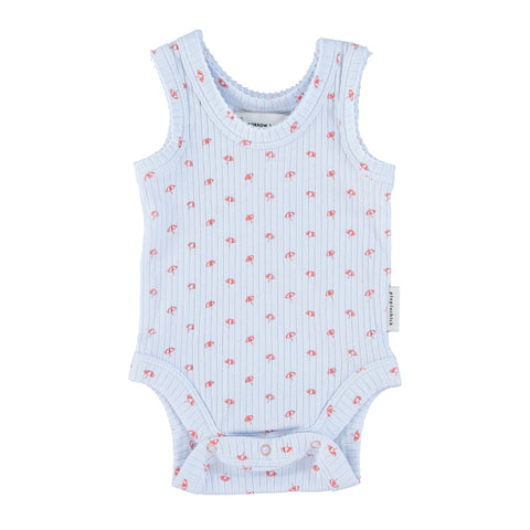 Piupiuchick Light Blue With Sunshade All Over Sleeveless Body Set